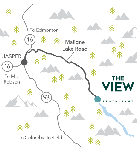 The View location map