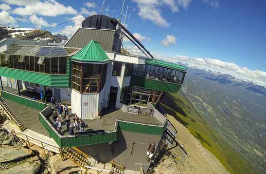 Aerial view of Jasper SkyTram Tramway