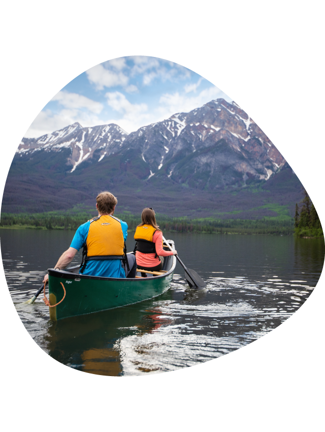 Pyramid Lake Lodge Winter Rentals And Horse Drawn Sleigh Rides   2CIP Canoeing Calm Water 